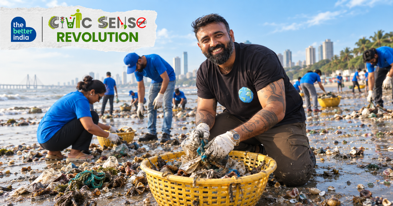 Cover from The Better India: Chinu Kwatra Has Spent 9 Years Cleaning Beaches. On 26 Sept, Join Us for a Mumbai Beach Clean-Up With Himgoogle-newsgoogle-news